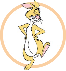 Postać Króliczek z bajki Kubuś Puchatek